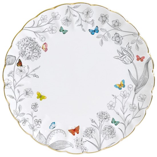 Easy Life Fleurs Et Papillons Porcelánový jídelní talíř  26 cm
