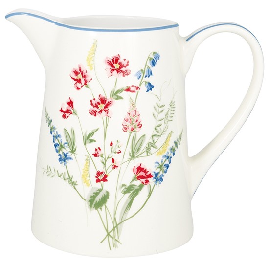 GreenGate Elwin Porcelánový džbán White 10000 ml