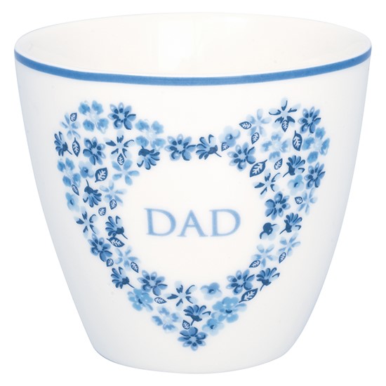 GreenGate Porcelánový hrnek na latté Dad 350 ml