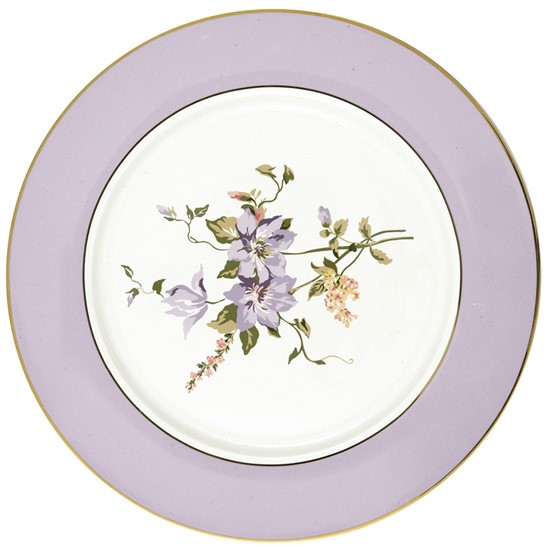 GreenGate Jacobe Porcelánový jídelní talíř White 26,5 cm