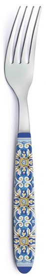 Easy Life Maiolica Blue Jídelní vidlička s ozdobnou rukojetí