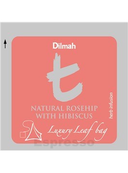 Dilmah T-series Natural Rosehip with Hibiscus Šípek a ibišek 30 x 2 g