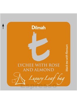 Dilmah T-series Lychee with Rose and Almond Černý čaj s liči, růží a mandlí 50 x 2 g