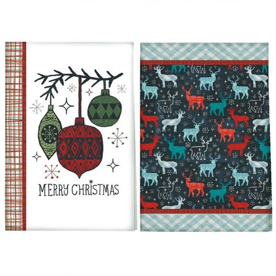 Creative Tops Christmas Kuchyňské utěrky s vánočním motivem 2 ks