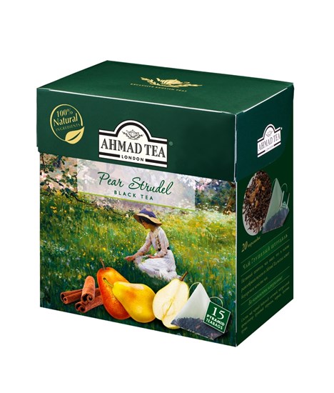 Ahmad Tea Pyramids Pearl Strudel 15 x 1,8 g