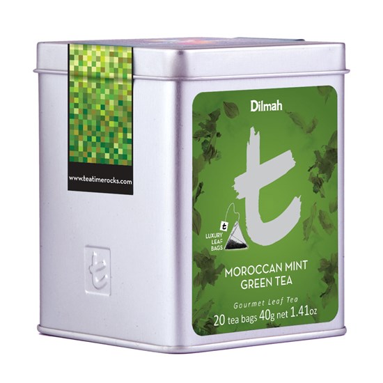 Dilmah T-series Moroccan Mint Green Tea Zelený čaj s marockou mátou 20 x 2 g