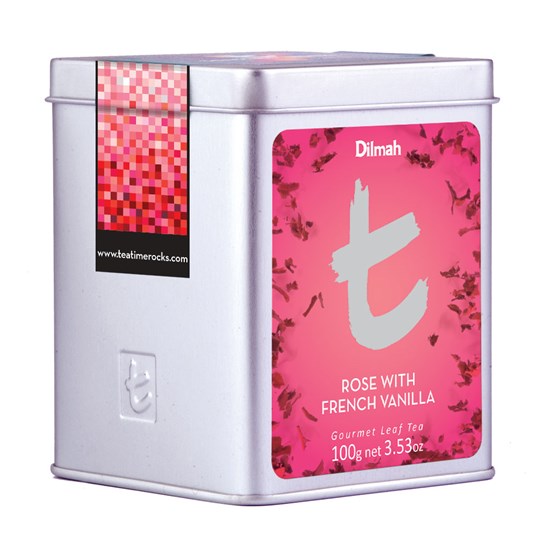 Dilmah T-series Rose With French Vanilla Černý čaj s růží a francouzskou vanilkou 100 g