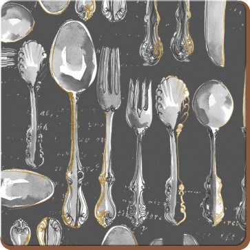 Creative Tops Premium Metallic Cutlery Korkové prostírání 10,5 x 10,5 cm