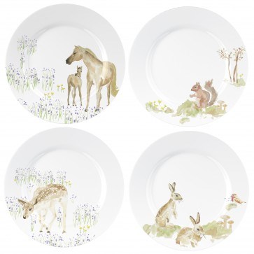 Creative Tops National Trust New Forest Toile Porcelánové dezertní talířky 4 x 20,5 cm