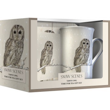 Creative Tops Snow Scenes Snídaňová sada Owl 235 ml