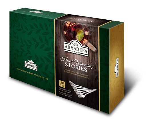 Ahmad Tea Heart Warming Stories Dárková kazeta 30 ks + 6 lžiček