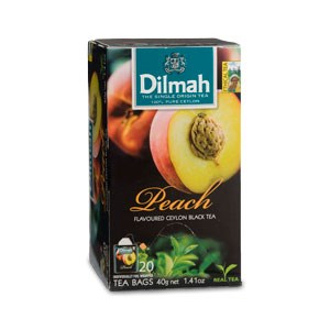 Dilmah Černý čaj Broskev Alu 20 x 2 g