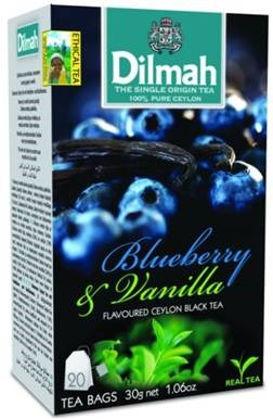Dilmah Černý čaj Borůvka a vanilka 20 x 1,5 g
