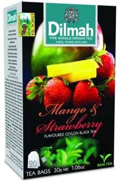 Dilmah Černý čaj Mango a jahoda 20 x 1,5 g