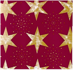 Zöwie Balicí papír Zlatá hvězda 70 x 200 cm