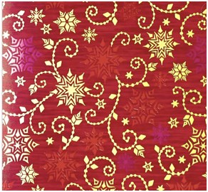 Zöwie Balicí papír Vločky červené 70 x 200 cm