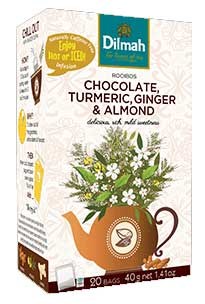 Dilmah Infusions Rooibos Chocolate, Tumeric, Ginger & Almond Bylinný čaj 20 x 2 g