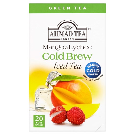 Ahmad Tea Cold Brew Iced Tea Green Mango & Lichee 20 x 2 g