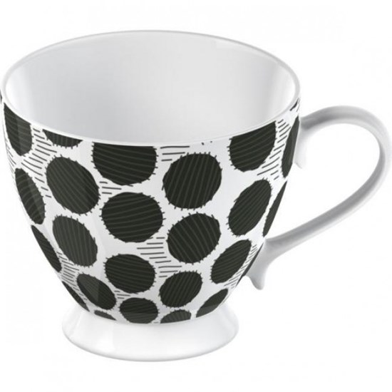 Creative Tops La Cafetiere Black Spot Porcelánový hrnek 450 ml