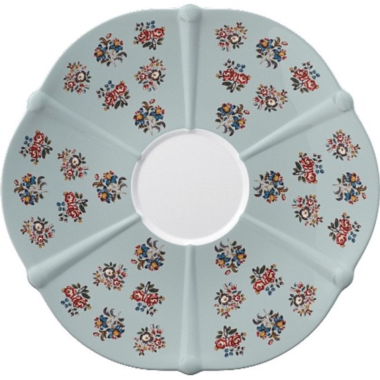 Creative Tops V&A Toile Dutch Garland Porcelánový podšálek 15 cm