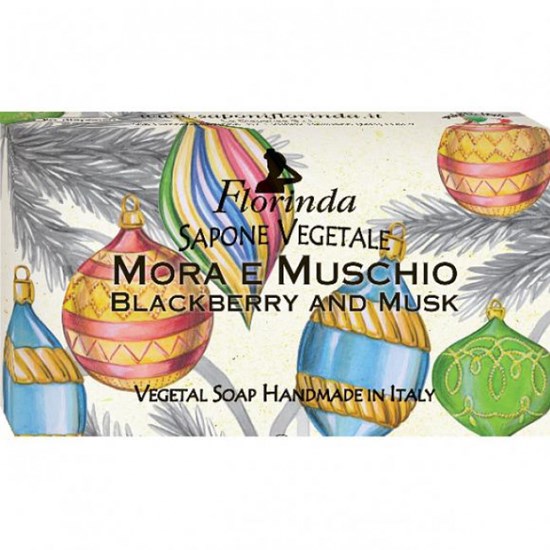 La Dispensa Florinda Mora E Muschio Italské přírodní mýdlo Ostružiny a mošus 100 g