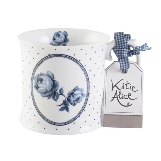 Creative Tops Katie Alice Vintage Indigo Porcelánový hrnek Floral Spot 400 ml