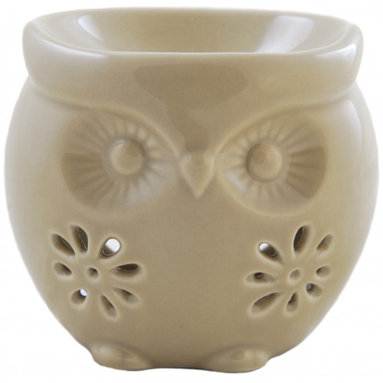 Bridgewater Candle Company Aromalampa Owl krémová