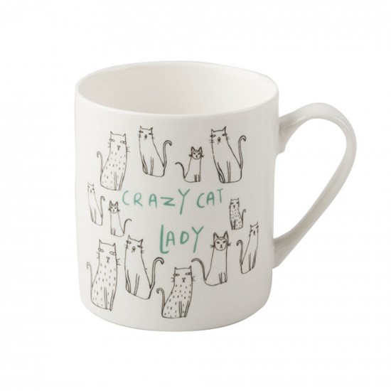 Creative Tops Everyday Home Porcelánový hrnek Crazy Cat Lady 300 ml