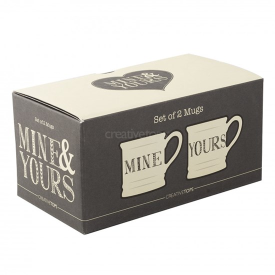 Creative Tops Stir It Up Set porcelánových hrnků Mine and Yours 2 x 280 ml