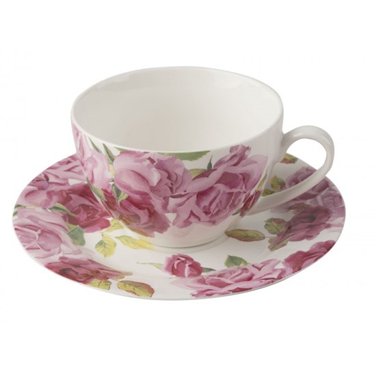 Creative Tops Royal Botanic Gardens Kew Southbourne Rose Porcelánový šálek s podšálkem White 250 ml