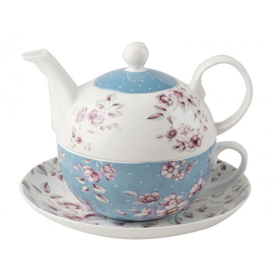 Creative Tops Katie Alice Ditsy Floral Porcelánový šálek s konvičkou a dezertním talířkem 450 + 280 ml