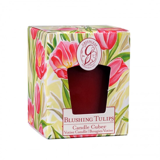 Greenleaf Blushing Tulips Votivní svíčka 56 g