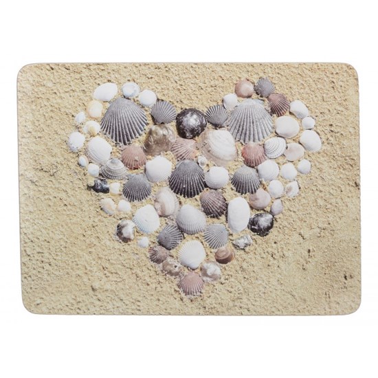 Creative Tops Everyday Home Shell Heart Korkové prostírání 29 x 21 cm