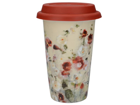 Creative Tops Wild Field Poppies Porcelánový cestovní hrnek 350 ml