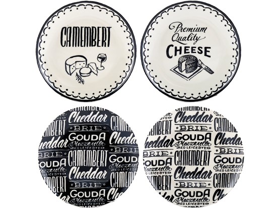 Creative Tops Gourmet Cheese Dezertní talíře 4 x 20 cm